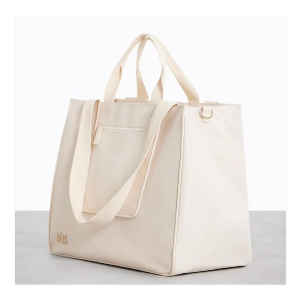 NWT BEIS The East/West Tote - Recycled Collection in BEIGE - Picture 6 of 7